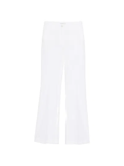 Via Masini 80 Flared Trousers In White