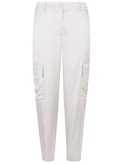 Via Masini 80 Light Grey Cargo Trousers