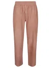 Via Masini 80 Woman Pants Khaki Size 10 Soft Leather In Pink