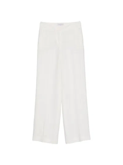 Via Masini 80 Linen Trousers In White
