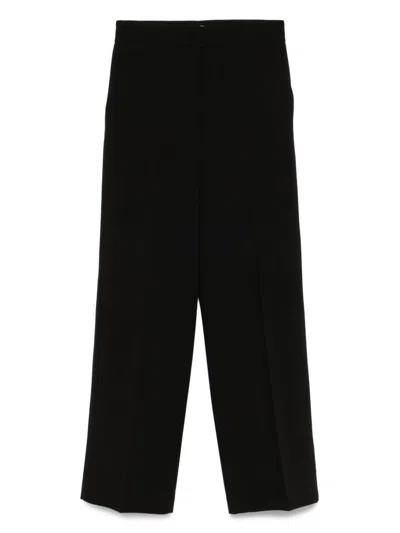 Via Masini 80 Straight Leg Trousers In Black