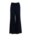 Via Masini 80 Womens Black Flared Trousers