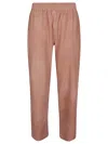 Via Masini 80 Woman Pants Khaki Size 10 Soft Leather In Powder