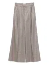 Via Masini 80 Pleated-detailing Trousers In Gray