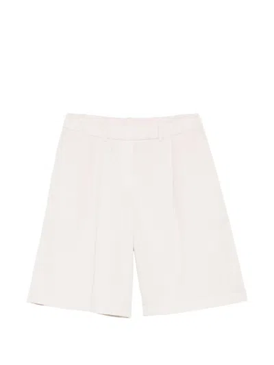 Via Masini 80 Cotton Bermuda Shorts In White