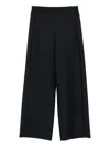 Via Masini 80 Wool Blend Trousers In Black