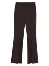 Via Masini 80 Side-pocket Straight-hem Trousers In Brown