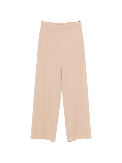 Via Masini 80 Silk Trousers In Pink