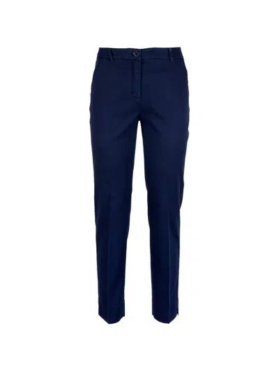 Via Masini 80 Slim-cut Trousers In Blue