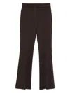 Via Masini 80 Straigh Trousers In Brown