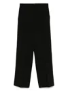 Via Masini 80 Straight-leg Trousers In Black