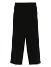 Via Masini 80 Straight-leg Trousers In Black