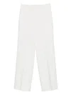Via Masini 80 Straight-leg Trousers In White