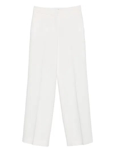 Via Masini 80 Straight-leg Trousers In White