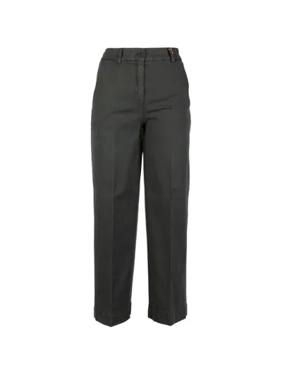 Via Masini 80 Straight-leg Trousers In Gray