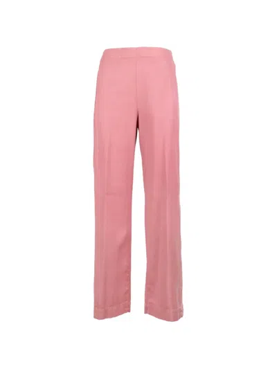 Via Masini 80 Straight-leg Trousers In Pink