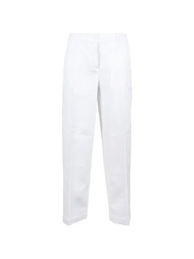 Via Masini 80 Straight-leg Trousers In White