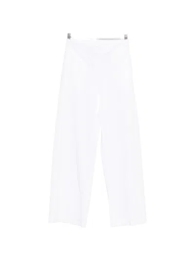Via Masini 80 Straight-leg Trousers In White