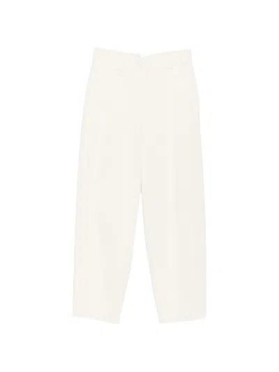 Via Masini 80 Straight-leg Trousers In White