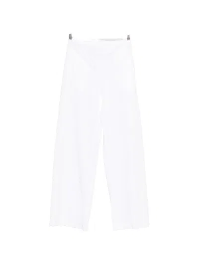 Via Masini 80 Striaght-leg Trousers In White