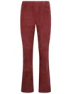 Via Masini 80 Suede Leather Trousers