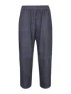 Via Masini 80 Trousers Clear Blue In Blue