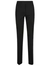 Via Masini 80 Flared Cotton Trousers In Black
