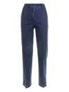 Via Masini 80 Tapered Trousers In Blue