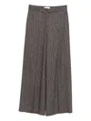 Via Masini 80 Trousers Brown In Brown
