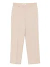 Via Masini 80 Wool Blend Trousers In Pink