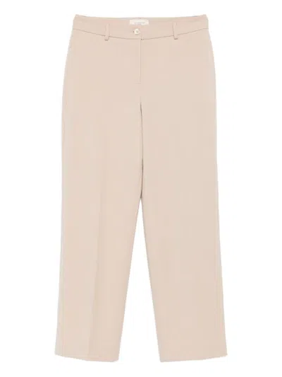 Via Masini 80 Trousers White In Pink