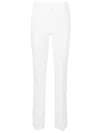 Via Masini 80 White Cotton Trousers
