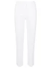Via Masini 80 White Cotton Trousers In White