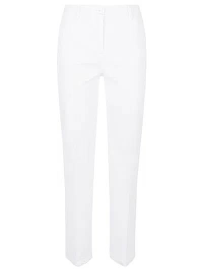 Via Masini 80 White Cotton Trousers