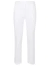 Via Masini 80 Cotton Straigh-leg Trousers In White