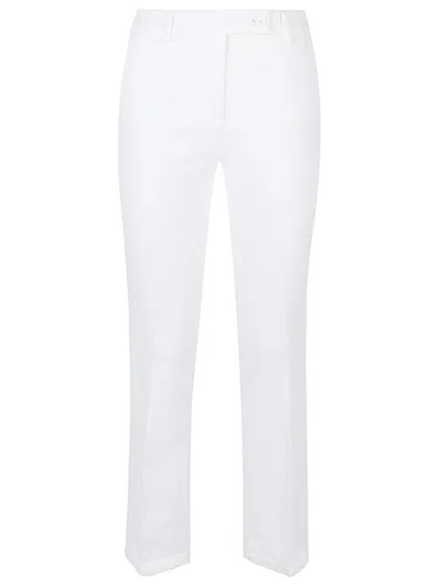 VIA MASINI 80 WHITE STRAIGHT LEG TROUSERS