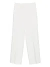 Via Masini 80 Straight-leg Trousers In White