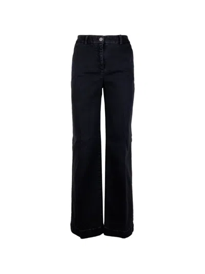 Via Masini 80 Wide-leg Jeans In Black