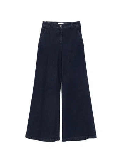 Via Masini 80 Wide-leg Jeans In Blue