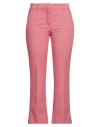 Via Masini 80 Woman Jeans Red Size 4 Cotton, Elastane In Red