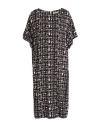 Via Masini 80 Woman Midi Dress Black Size 14 Viscose, Elastane In Black