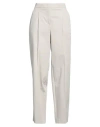Via Masini 80 Woman Pants Beige Size 4 Cotton, Elastane