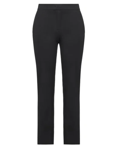 Via Masini 80 Woman Pants Black Size 10 Cotton, Elastane