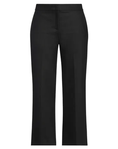 Via Masini 80 Woman Pants Black Size 12 Polyester, Virgin Wool, Elastane