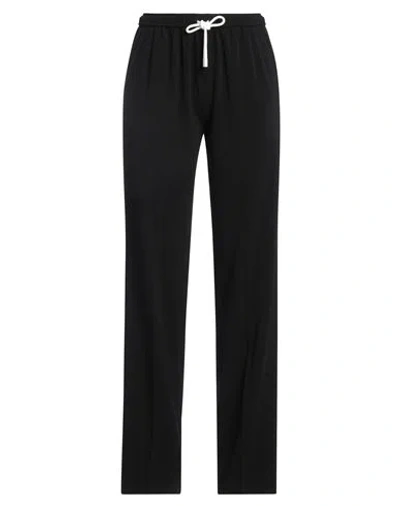 Via Masini 80 Woman Pants Black Size 6 Polyester, Polyurethane