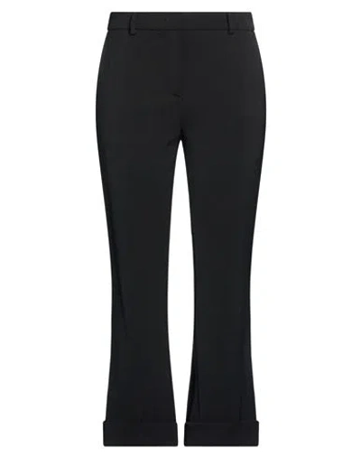 Via Masini 80 Woman Pants Black Size 6 Polyester, Virgin Wool, Elastane