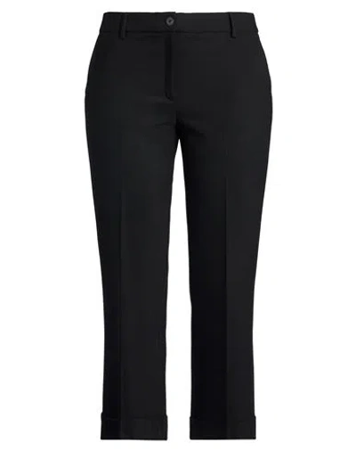 Via Masini 80 Woman Pants Black Size 8 Polyester, Virgin Wool, Elastane