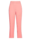 Via Masini 80 Woman Pants Coral Size 12 Polyester, Elastane In Red