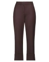 Via Masini 80 Wool Trousers In Brown