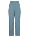 Via Masini 80 Woman Pants Light Blue Size 4 Lyocell, Linen In Blue